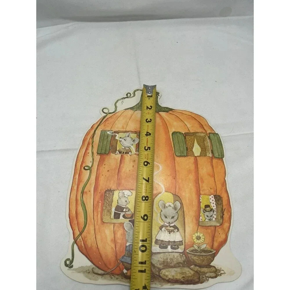 Norcross Die Cut Mouses in the Pumpkin House Fall Cardboard Wall Decoration 12